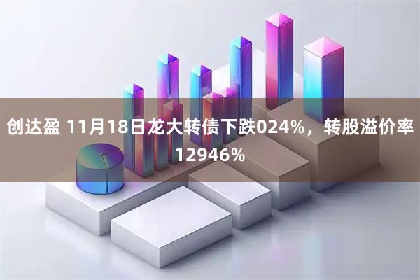 创达盈 11月18日龙大转债下跌024%，转股溢价率12946%